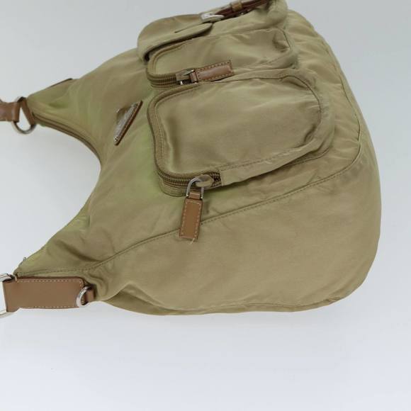 PRADA Shoulder Bag Nylon Beige Auth 79150 - Picture 5 of 16